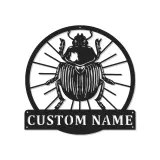 Custom Beetle Led Light Metal Wall Art Unique Gift for Entomologists Nature-Inspired Home Decor