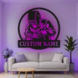 Cartel de metal LED personalizado para soldadores, regalo para mecánicos, decoración de taller