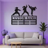 Personalized Martial Arts Metal Sign | Custom Karate LED Wall Art | Dojo & Gym Decor | Martial Artist Gift