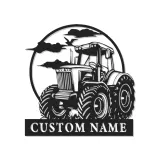 Cartel de metal LED de tractor personalizado Regalo para agricultores Decoración rústica de granja para amantes de la agricultura