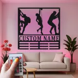 Arte in Metallo per Arrampicata su Roccia Personalizzata | Insegna Nome LED Personalizzata | Regalo per Amanti dell'Avventura e Decorazione per Palestra