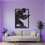Insegna LED Personalizzata Arti Marziali | Arte Murale in Metallo Karate Personalizzata | Regalo per Combattente | Decorazione Dojo e Studio