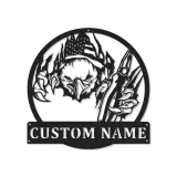 Décoration murale en métal personnalisée avec éclairage LED Aigle Américain - Cadeau patriotique pour lui, décoration de garage ou de man cave