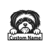 Insegna in metallo LED personalizzata per Shih Tzu - Regalo per amanti dei cani - Decorazione per soggiorno 2