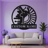 Custom Breakdancer LED Metal Sign | Urban Dance Studio Wall Art | Personalized Teen Room Decor | Hip Hop Dancer Gift