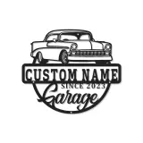 Insegna in metallo LED personalizzata per auto classiche regalo per appassionati di auto decorazione per garage 3