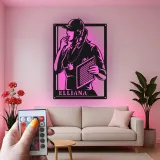 Décoration murale en métal LED personnalisée pour entraîneur - Cadeau pour entraîneurs, décoration de bureau pour passionnés de sport