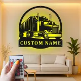 Insegna in metallo LED personalizzata per camion semi, regalo per camionisti, decorazione per garage o man cave 17