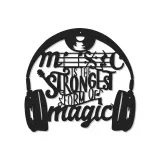 Cartel de metal LED con cita musical, regalo para amantes de la música, decoración para dormitorio o estudio