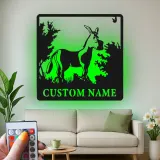 Cartel de metal LED personalizado Burro Regalo rústico para decoración del hogar para amantes de los animales