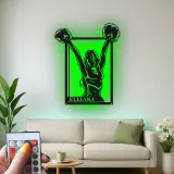 Cartel de metal LED personalizado para animadoras, regalo de animación para su habitación de adolescente o decoración de sala de animación