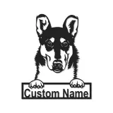 Décoration murale en métal LED personnalisée pour les amoureux des chiens - Berger Allemand 3