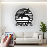 Décoration murale en métal personnalisée avec éclairage LED pour la lutte - Cadeau personnalisé pour lutteurs