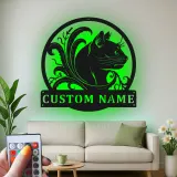 Insegna in metallo LED personalizzata per gatti - Regalo per amanti dei gatti - Decorazione per camera da letto o soggiorno