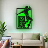 Letrero LED personalizado de bailarín de hip hop | Decoración mural de metal a medida | Decoración para estudio de danza | Luz para habitación juvenil
