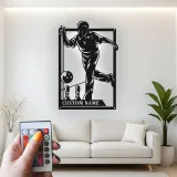 Insegna in metallo personalizzata con luce LED per giocatori di bowling - Regalo personalizzato per appassionati di bowling e decorazione per sale giochi