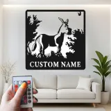 Cartel de metal LED personalizado Burro Regalo rústico para decoración del hogar para amantes de los animales