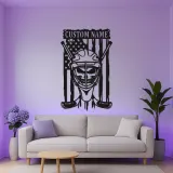 Insegna personalizzata per portiere di hockey | Arte murale LED in metallo | Decorazione per camera da adolescente e man cave | Regalo per giocatore di hockey