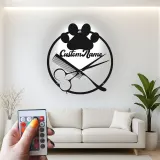 Custom Hair Stylist Led Light Metal Wall Art Personalized Barber Shop Gift Salon Decor for Hairdressers