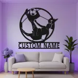 Panneau LED Personnalisé Joueur de Football | Décoration Murale en Métal Personnalisée | Décor & Cadeau pour Athlète