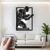 Insegna LED Personalizzata Arti Marziali | Arte Murale in Metallo Karate Personalizzata | Regalo per Combattente | Decorazione Dojo e Studio