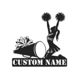 Insegna in metallo LED personalizzata per cheerleader - Regalo per atleti, decorazione per camera dei teenager o sport