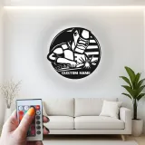 Personalisierte LED-Metall-Wandkunst für Schweißer – Geschenk für Schweißer, Garagen- oder Werkstattdekor 2