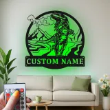 Insegna in metallo LED personalizzata con dinosauro per decorare la stanza dei bambini, regalo unico per amanti dei dinosauri