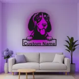 Custom Beagle Led Light Metal Wall Art Personalized Dog Lover Gift Living Room Pet Decor 3