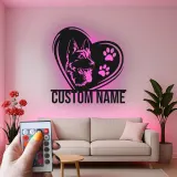 Custom German Shepherd Led Light Metal Wall Art Personalized Dog Lover Gift Living Room Pet Decor 7