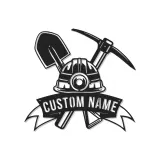 Custom Coal Miner LED Metal Sign | Personalized Man Cave Wall Art | Illuminated Mining Decor | Unique Retirement Gift for Him