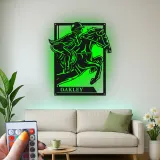 Personalized Equestrian LED Sign | Custom Horse Jumper Metal Art | Stable & Ranch Decor | Horse Lover Gift