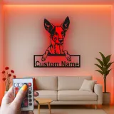 Custom German Shepherd Led Light Metal Wall Art Personalized Dog Lover Gift Living Room Pet Decor 5