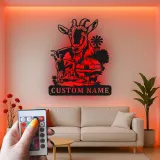 Custom Goat Farm Sign | LED Metal Wall Art | Personalized Farmhouse Decor for Barn or Ranch | Animal Lover Gift