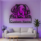 Custom Dog Led Light Metal Wall Art Personalized Pet Parent Gift Living Room Decor for Dog Lovers 3