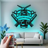 Insegna in metallo LED per Barber Shop Personalizzata Regalo per Barbieri Decorazione per Salone