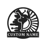 Custom Breakdancer LED Metal Sign | Urban Dance Studio Wall Art | Personalized Teen Room Decor | Hip Hop Dancer Gift