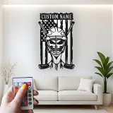 Insegna personalizzata per portiere di hockey | Arte murale LED in metallo | Decorazione per camera da adolescente e man cave | Regalo per giocatore di hockey
