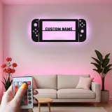 Cartel personalizado para gamer | Arte mural LED de metal para sala gaming | Decoración personalizada para consola | Regalo para gamer adolescente