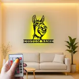 Cartel de metal LED personalizado Burro Regalo rústico para decoración del hogar para amantes de los animales 1