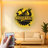 Personalisierte Holzwerkzeuge LED-beleuchtete Metall-Wandkunst Geschenk für Tischler Werkstatt-Dekoration