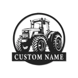 Cartel de metal LED de tractor personalizado Regalo para agricultores Decoración rústica para granero o sala de estar