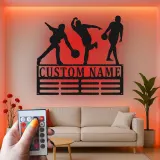 Custom Bowling Player Led Light Metal Wall Art Personalized Gift for Bowlers Game Room Sports Decor 2