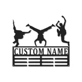 Cartel de metal personalizado con luz LED Breakdancer, regalo personalizado para bailarines, decoración de estudio de danza