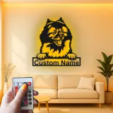 Cartel de metal LED personalizado de perro, regalo para padres de mascotas, decoración para salón para amantes de los perros