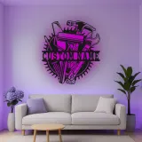 Custom Tool Set Led Light Metal Wall Art Personalized Gift for Handyman Garage Workshop Decor 1