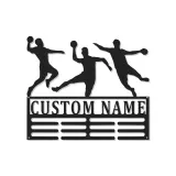 Custom Handball Sign with LED | Personalized Metal Wall Art | Athlete Name Decor for Team Room | Gift for Players & Coaches