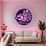 Personalisierte LED-Metall-Wandkunst für Schweißer – Geschenk für Schweißer, Garagen- oder Werkstattdekor 2