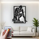 Runner LED Metal Wall Art | Personalized Sprinter Sign | Custom Track Athlete Gift | Modern Sports Decor for Room