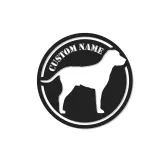 Personalisierte Labrador Retriever LED-beleuchtete Metall-Wandkunst – Geschenk für Hundeliebhaber